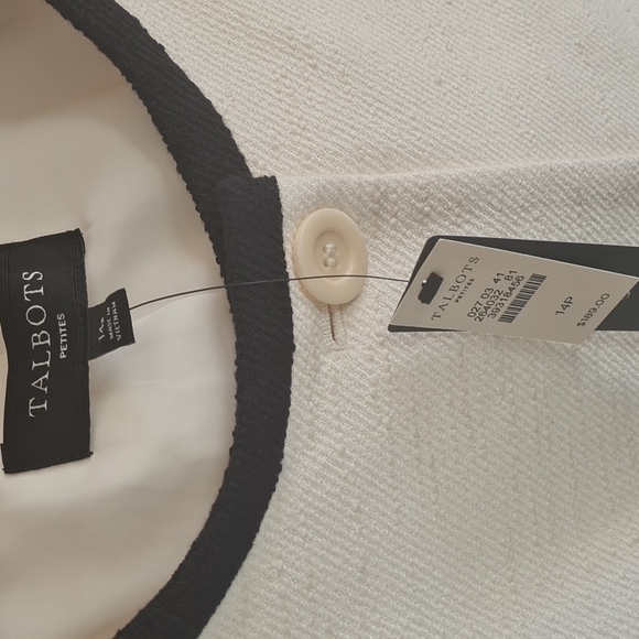 Talbots NWT Blazer - DUSTER  size 14P Large - Picture 8 of 9